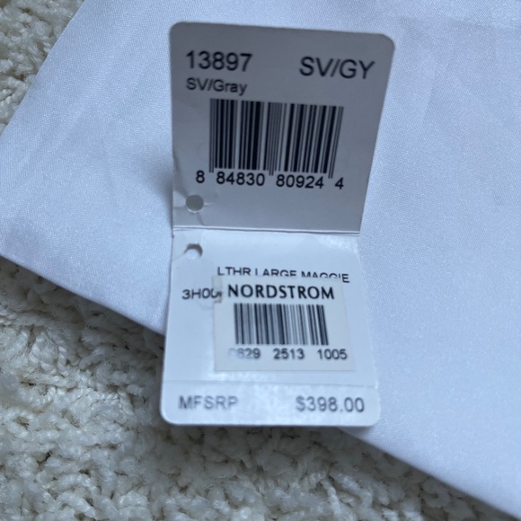 Coach Maggie Gray Leather Hobo Shoulder Bag Handbag Large Dustbag - Picture 12 of 12